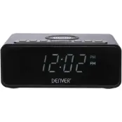 Denver CRQ-105 Klockradio Med Qi-laddning