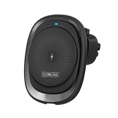 Duzzona MagSafe Bilhållare Luftventil Qi Trådlös Laddare 15W - Svart