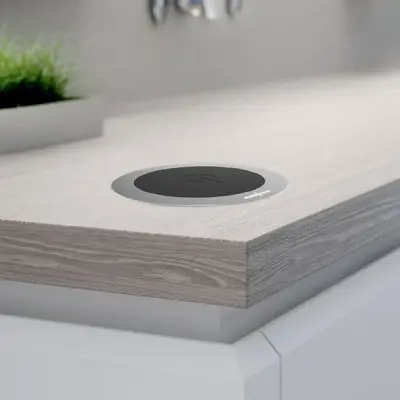 MiniBatt Fs80 Qi Wireless Charger - Mörkgrå