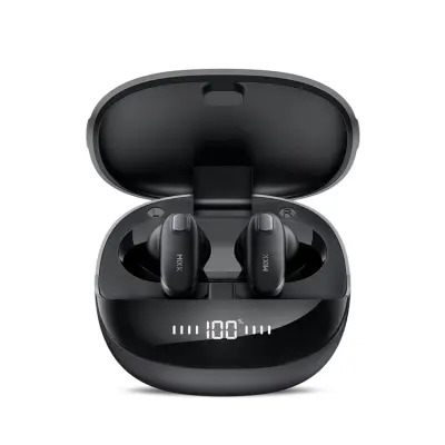 Mixx Qi TWS In-Ear Hörlurar Trådlösa Mini Charge 2 - Svart