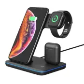 Moobio Trådlös Laddstation 3-i-1 15W med 1 Qi-plats
