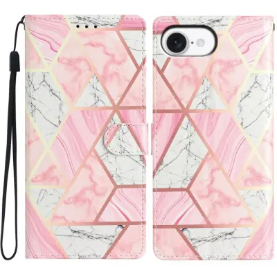 Trolsk Marble Triangle Wallet (iPhone 16e)