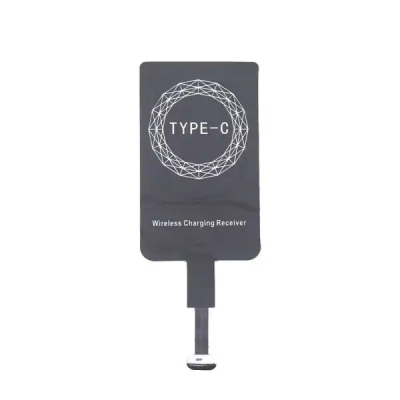 Qi Adapter för trådlös laddning (USB-C) - Svart