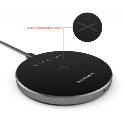 Satechi Qi Wireless Charging Pad USB-A - Grå