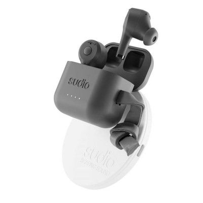 SUDIO Headphones ETT + QI Charger TWS In-Ear - Svart