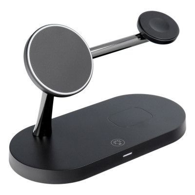 Trådlös laddare Qi 5in1 15W X452 med stöd för MagSafe svart