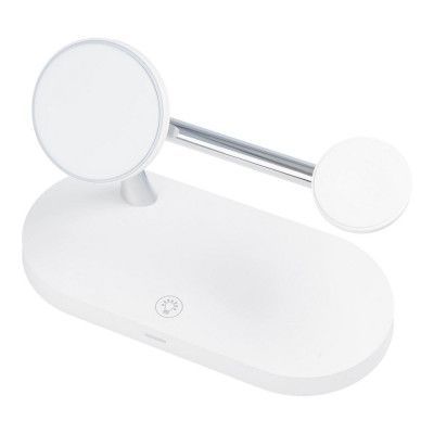 Trådlös laddare Qi 5in1 15W X452 med stöd för MagSafe vit