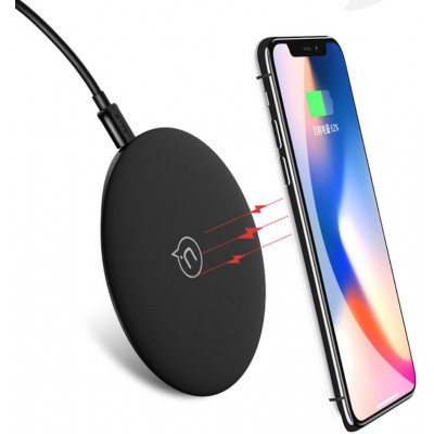 Usams Boswell Qi Charger (iPhone) - Svart