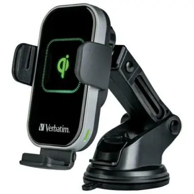 Verbatim Qi Bilhållare med 15W Trådlös Laddning FWC-02 - Svart
