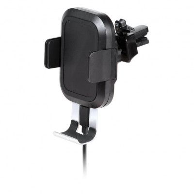 Vivanco BUTLER PRO Trådlös Qi Air Vent Telefonfäste - Svart