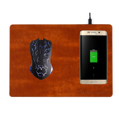 Qi Charging Mouse Pad 2-in-1 - Svart