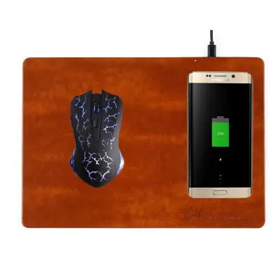 Qi Charging Mouse Pad 2-in-1 - Svart