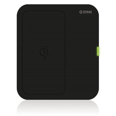 ZENS Laddare QI Trådlös 220V-sladd 5W Rektangulär - Svart